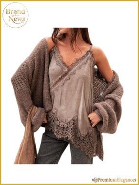 Satin Lace Long Camisole Spaghetti Strap Silky Cami Top Y2k Layering Slip Dress